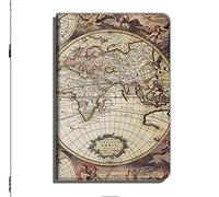 Funda Para Kindle Voyage, Cubierta Inteligente Protectora Delgada Y Delgada De Cuero Con Función De Sueño / Despertar Automático Para Amazon Kindle Voyage 2014 - Vintage Map, Gris, Kindle Paperwh