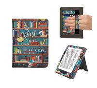 kwmobile Carcasa Compatible con Kobo Clara BW/Colour - Funda con Agarre elástico y Soporte - Solo un capítulo más Multicolor