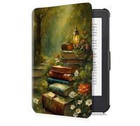 Funda para Kobo Clara Colour/BW 2024 y Kobo Clara 2E 2022 | Delgada, resistente a los arañazos, impermeable, anticolisión | Auto Despertar o Dormir | Gato Lectura Motivo, 6" Pantalla (06)