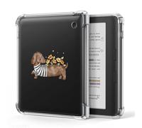 Funda para Kobo Libra Color 7 pulgadas, cubierta transparente (perro salchicha a cuadros)