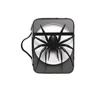 Funda para la Biblia con estampado de araña negra, funda de transporte con asa duradera, bolsa protectora de la iglesia para hombres y mujeres