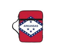 Funda para la Biblia con estampado de la bandera del estado de Arkansas, funda de transporte con asa duradera, bolsa protectora de la iglesia para hombres y mujeres