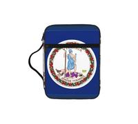 Funda para la Biblia con estampado de la bandera del estado de Virginia, funda de transporte con asa duradera, bolsa protectora de la iglesia para hombres y mujeres