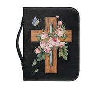 Funda para la Biblia para hombres y mujeres, funda grande impermeable para la Biblia con asa y regalos patrióticos del 4 de julio, bolsa de la Biblia, Portada de la Biblia K, 12 X 9 in, Mochilas Tote