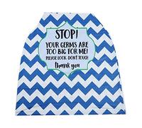 Funda para lactancia, funda para asiento de coche para bebé, niñas de gran tamaño para llevar como delantal para bebé, manta para bebé, niños(Blue ripple (Boy))