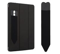 Funda para lápiz, funda para teléfonos, funda adhesiva, bolsa de transporte, portátil, accesorio funcional perfecto para aquellos a los que les gusta leer, soporte para tabletas y teléfonos, Negro