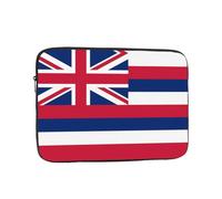 Funda para laptop con estampado de bandera de Hawái, bolsa portátil de 12 pulgadas, adecuada para viajes y viajes.