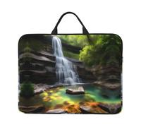 Funda para laptop estampada Waterfall Views de 16.5 x 12.2 pulgadas, doble uso comercial e informal, adecuada para algunos portátiles