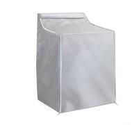 Funda para lavadora y secadora, tela Oxford 210D impermeable con revestimiento plateado, adecuada para modelos de montaje superior y carga frontal, uso en exteriores, protección contra la lluvia y el
