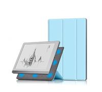 Funda para lector electrónico BOOX Leaf de 7 pulgadas, funda protectora de piel sintética BOOX Leaf Smart Classic Advanced Leather Case con apagado y encendido automático (azul cielo)