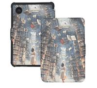Funda para lector electrónico Kobo Clara Color/Clara BW/Kobo Clara 2E de 6 pulgadas, funda protectora de piel sintética de alta calidad con encendido y apagado automático, biblioteca mágica