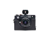 Funda para Leica mara de película), Zakao hecha a mano de piel auténtica auténtica con correa de mano (negro)