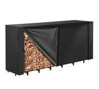 Funda para leña de camping para leña, resistente a la intemperie, 244 x 61 x 107 cm, tejido Oxfürd 600D, orificios de ventilación hacia abajo