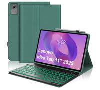 Funda para Lenovo Idea Tab de 11 pulgadas 2025 con teclado, teclado desmontable para tablet Idea de 11 pulgadas con retroiluminación de colores, teclado inteligente folio para Lenovo Tab 2025 versión