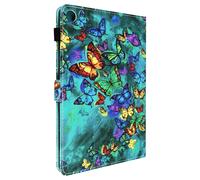 Funda para Lenovo Tab M10 Gen 3, Tarjetero con Solapa Magnética, Mariposa