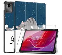 Funda para Lenovo Tab M11 2024 11 Inches+1 Pack Cristal Vidrio Templado,con Función Soporte,Anti-Arañazos Protectora Case función-Good Night