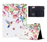 Funda para Lenovo Tab M9 TB-310FU, piel sintética de alta calidad, cubierta magnética, función atril, con tarjetero, para Lenovo Tab M9 TB-310FU, flor