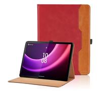 Funda para Lenovo Tab P11 2ª Gen 11.5" 2023 (TB350FU/TB350XU), Carcasa PU Leather Ángulos Ajustables Tablet Case con Supporto Funzione y Pocket, Auto Reposo/Activación, Rojo