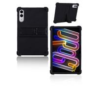 Funda para Lenovo Xiaoxin Pad Pro GT Tablet 11.1 Pulgadas 2025 Última TB710FU, yystao Niños Suave Silicona Funda Protectora Soporte Ajustable (Negro)
