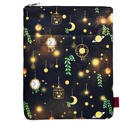 Funda para libro de cielo nocturno, fundas para libros de tapa blanda, fundas para libros con cremallera, 11 x 8,5 pulgadas, regalos celestiales