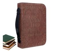 Funda para libro de la Biblia - Funda para la Biblia vintage, bolsa para la iglesia de la Biblia | Funda portátil para libros de transporte con asa, funda de piel sintética de la Biblia para servicio