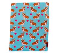 Funda para libro de tamaño mediano, diseño de perro galés, ideal como regalo para adolescentes, lona, Medium