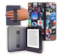Funda para Libro electrónico eReader eBook de 6 Pulgadas - Kobo, Woxter, Tagus, BQ, Energy, SPC, Inves, Papyre, Wolder, Nolim - 6" Universal - elástico (Anime)