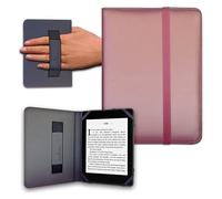 Funda para Libro electrónico eReader eBook de 6 Pulgadas - Woxter, Tagus, BQ, Energy, SPC, Inves, Papyre, Wolder, Nolim - 6" Universal - elástico (Rosa)