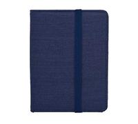 Funda para Libro electrónico eReader eBook de 6 Pulgadas - Woxter, Tagus, BQ, Energy, SPC, Inves, Papyre, Wolder, Nolim - 6" Universal - Lino Natural (Medida Exclusiva, Azul)