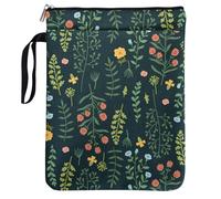 Funda para libros con patrón de flores rojas para mujeres, abuela, mamá, esposa, lectores, bibliotecaria con cremallera y asa de bolsillo frontal, impermeable, funda para libros, club, regalos