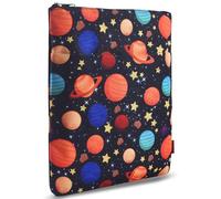 Funda para libros Galaxy Space Book, protectora, para libros de bolsillo, tela lavable, con cremallera, tamaño mediano, 23 x 27 cm