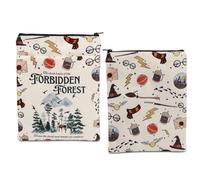 Funda para libros inspirada en HP Potter, regalos para amantes de los libros, fundas de libros para libros de tapa blanda Potter Merch Bookish Gift (HP Forbidden Forest bs CA)