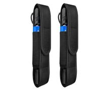 Funda para linterna de 1/2 pieza - Funda para linterna nocturna, soporte protector de nailon portátil | Funda porta linterna para transporte, soporte para cubierta de linterna para camping, Paquete de