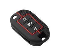 Funda para Llave Botón Funda De Silicona para Llavero De Coche con Mando A Distancia, con 3 Botones, para Peugeot 208, 301, 308, 508, 5008, 3008, 2010, 2021, 2023 Carcasa Llave