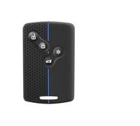 Funda para Llave Coche con 4 Botones para Renault para Clio para Laguna para Koleos para Megane para Fluence para Zoe para Scenic para Captur(Blue)