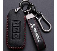 Funda para Llave Coche para Mitsubishi Space Star, Carcasa Mando Llave Coche,Impermeable y Antiarañazos Cubierta Llaves Coche,Black