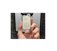 Funda para Llave De Coche 2 3 4 Botones para Toyota para Prius 30 para Alpha para Aqua para Land para Cruiser para Auris 2012 2013 2014(C White)