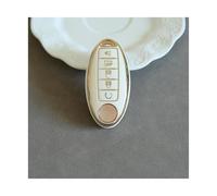 Funda para Llave De Coche con 5 Botones TPU para Nissan para Patrol Y62 para Altima para Maxima para Infiniti FX G37 Q60 QX50 QX70(White Only Case)