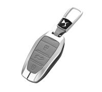 Funda para Llave de Coche, Funda Coche para Llave para DS 7 Crossback 2017 2018 2019 2020 2021 2022, Protección Completa contra Golpes,Carcasa de Llave de Coche, Protección Llave,Grey2
