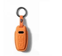 Funda para Llave de Coche Funda de Cuero de Gamuza A+ para Llave de Coche para Audi para A3, para A4, para A6, para A4L, para A6L, para A7, para A8, para Q3 para Quattro(Orange)