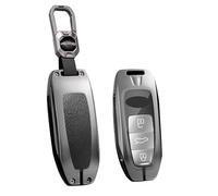 Funda para Llave de Coche para Audi A3 Sportback 8Y A6 C8 A7 A8 Q4 Q7 Q8 E-Tron 55 RSQ8 SQ7 2020-2025, Key Soft Case Cover Cubierta Protectora Llave Car Key Cover Carcasa,Bla-CK