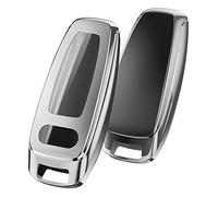 Funda para Llave de Coche para Audi A6L A6 A7 A8 Q7 Q8 E-Tron 2019 2020, Key Soft Case Cover Cubierta Protectora Llave Car Key Cover Carcasa