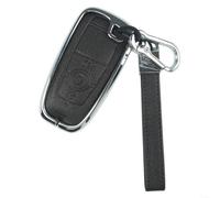 Funda para llave de coche para Ford Focus 4 para Explorer Trurus para Fusion F150 F250 F350 Ecosport Precision Fit 3 Button Remote Transmitter Shell (Negro+Plata)