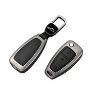 Funda para llave de coche para Ford Focus, Fiesta, Kuga, Tourneo, Transit, Connect, Custom Courier, Puma, Galaxy, C-Max, S-Max, 3 botones, plegable, llavero