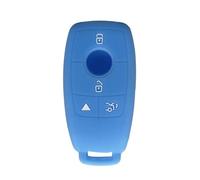 Funda para Llave de Coche Silicona TPU para Benz A C E S GLC para AMG 2018-2020 Porta llaveros-Light Blue