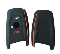 Funda para Llave de Coche Silicona TPU para BMW 1 2 3 5 7 Series E30 E34 E36 E84 E90 F10 F20 F30 F48 F05 Z4 X1 X3 X4 M1 M2 M3 320 328 335 535 740 Porta llaveros-Black