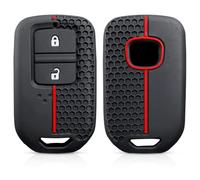 Funda para Llave de Coche Silicona TPU para Honda Fit GP5 Shuttle GP8 Jade VEZEL City Civic Jazz BRV Porta llaveros-New Black 1pc