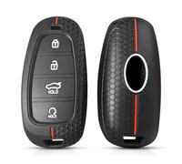 Funda para Llave de Coche Silicona TPU para Hyundai Santa Fe Tucson Nexo NX4 Atos Prime Solaris i30 2022-2021 Porta llaveros-4btns Black New