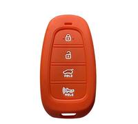 Funda para Llave de Coche Silicona TPU para Hyundai Santa Fe Tucson Nexo NX4 Atos Prime Solaris i30 2022-2021 Porta llaveros-B Model Red