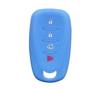 Funda para Llave de Coche Silicona TPU para Malibu-Equinox-Cruze-Spark-Sonic-Camaro-Volt-Bolt-Captiva Porta llaveros-A Model Skyblue